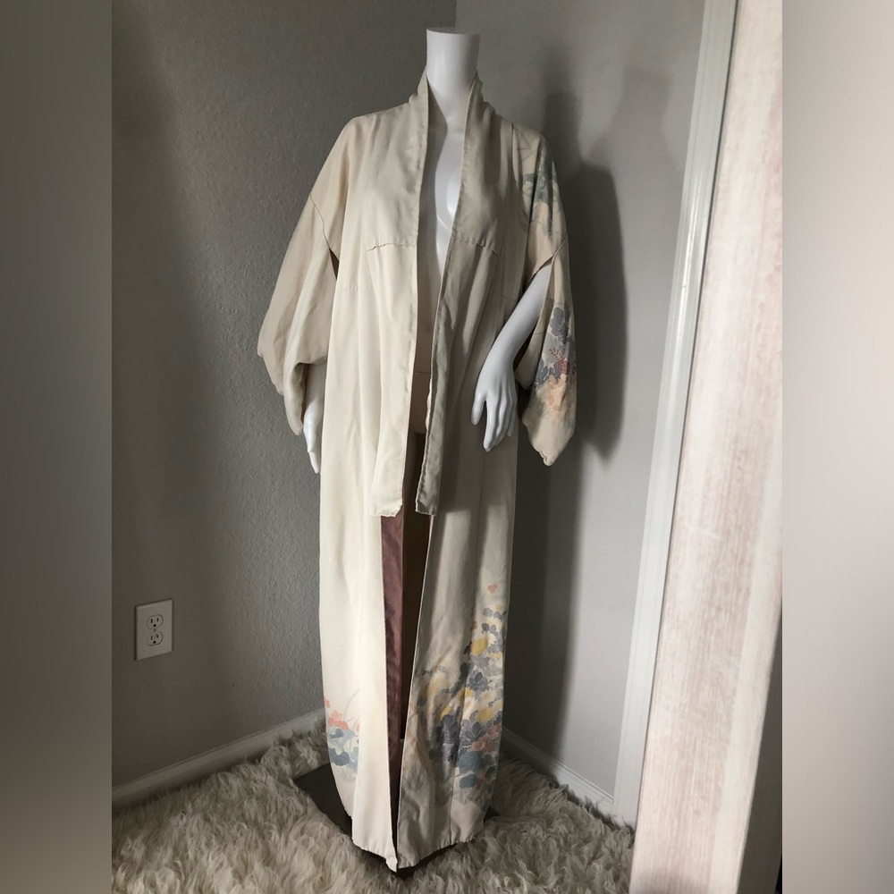 Vintage silk Japanese robe